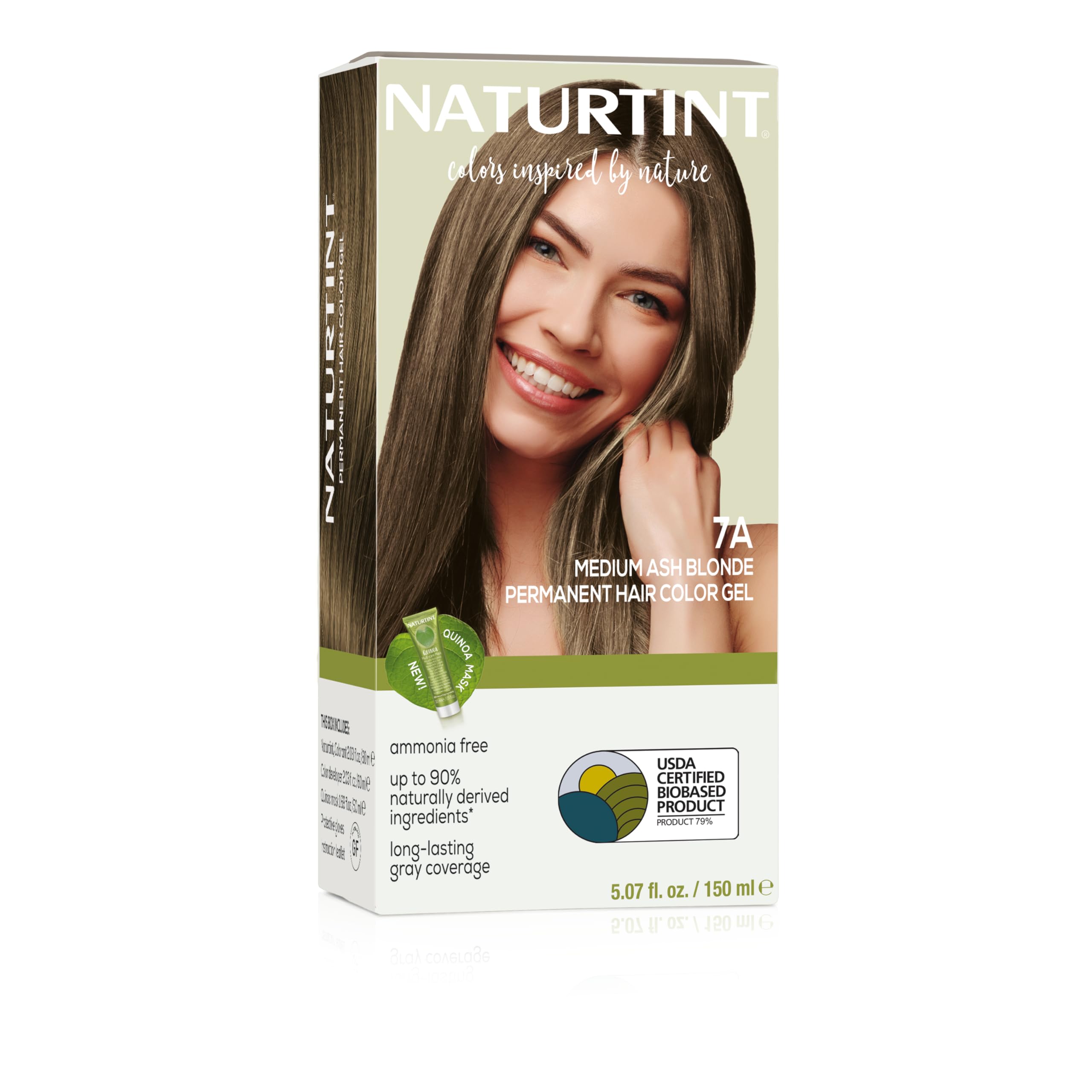Naturtint 7A packaging shows natural color system for salon-quality at-home color.