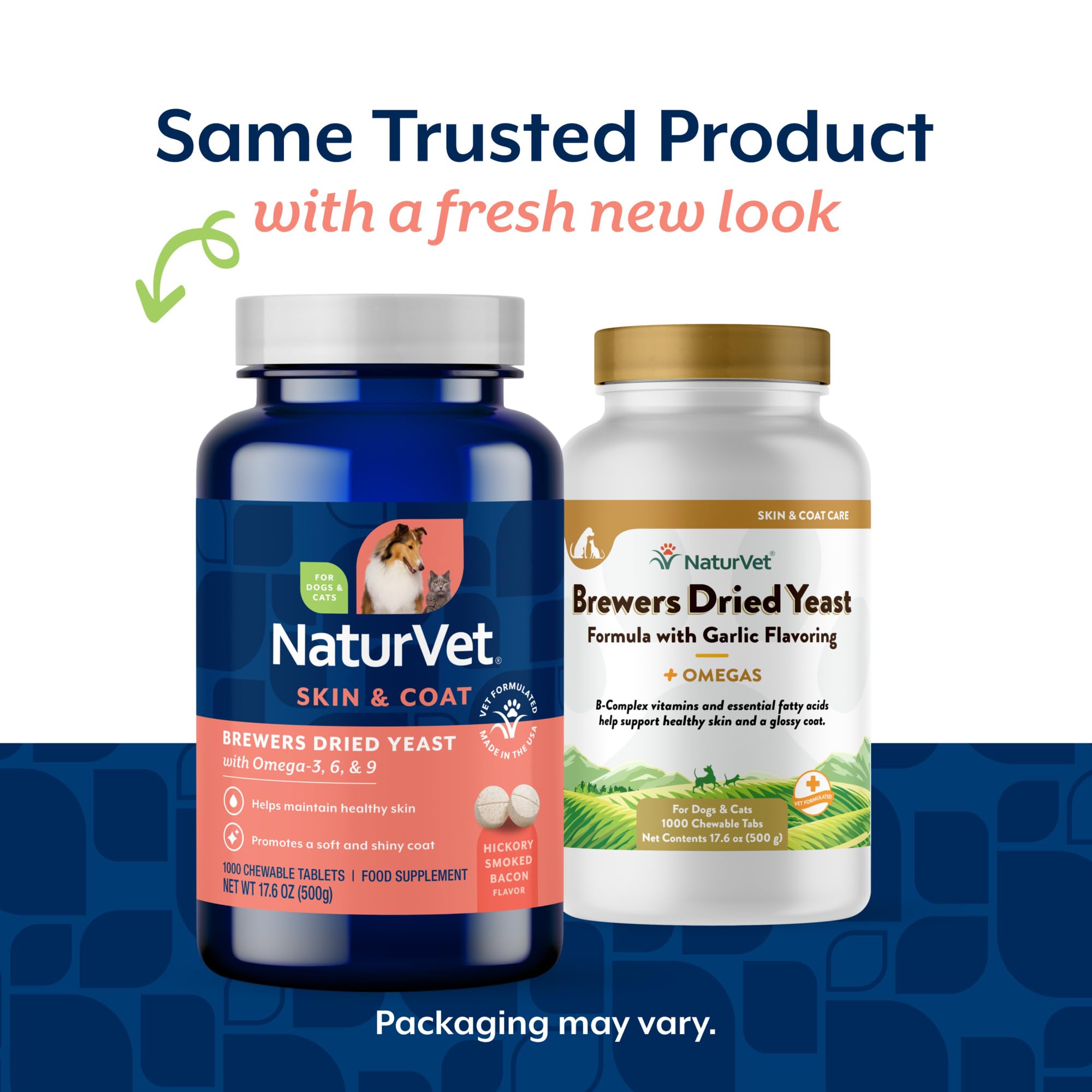 NaturVet chewable tablets close-up texture, palatable garlic flavor enjoyed by pets.