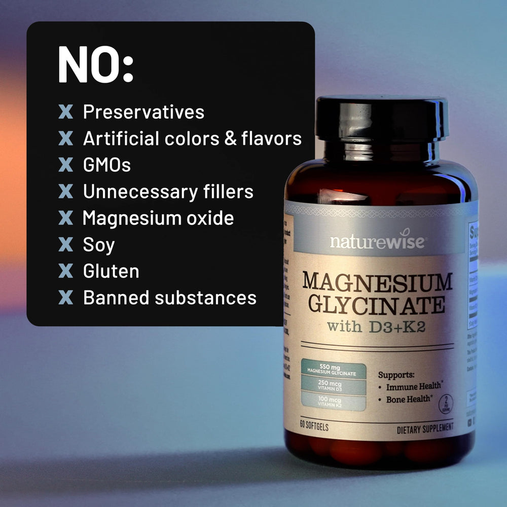 NatureWise MK-7 K2 bottle highlights cardiovascular and bone health support.