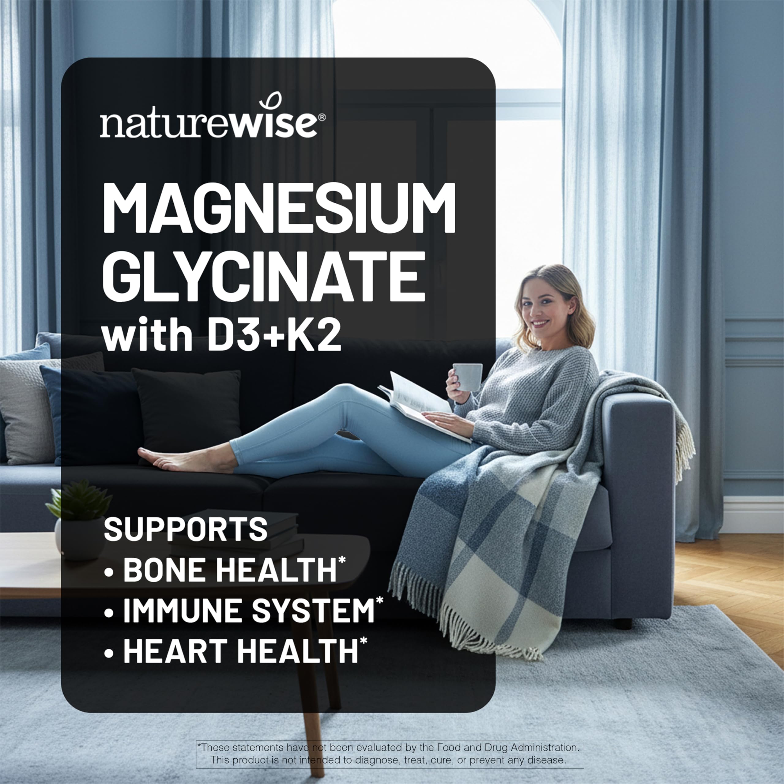 NatureWise third-party tested seal provides purity reassurance.