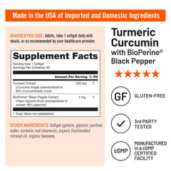 Closeup of gold capsules from NatureWise turmeric curcumin