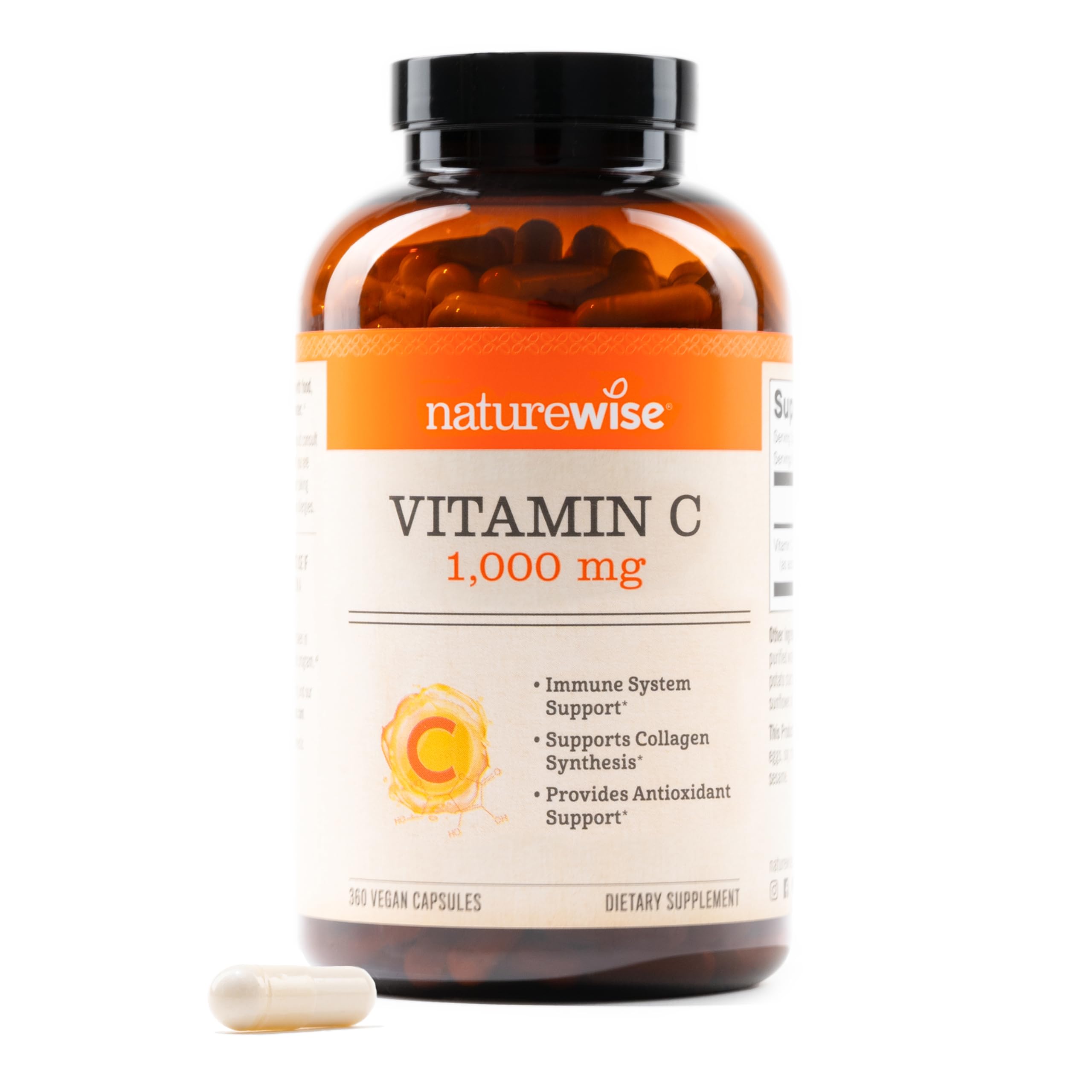 NatureWise Vitamin C 1000mg bottle for daily immune support.