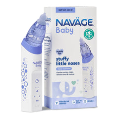 Navage Baby nasal aspirator top view showing compact design for easy handling