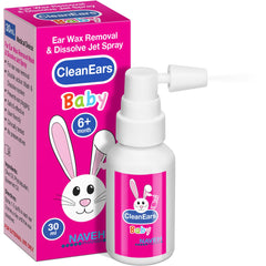CleanEars Baby spray bottle by NAVEH PHARMA for fast ear wax removal