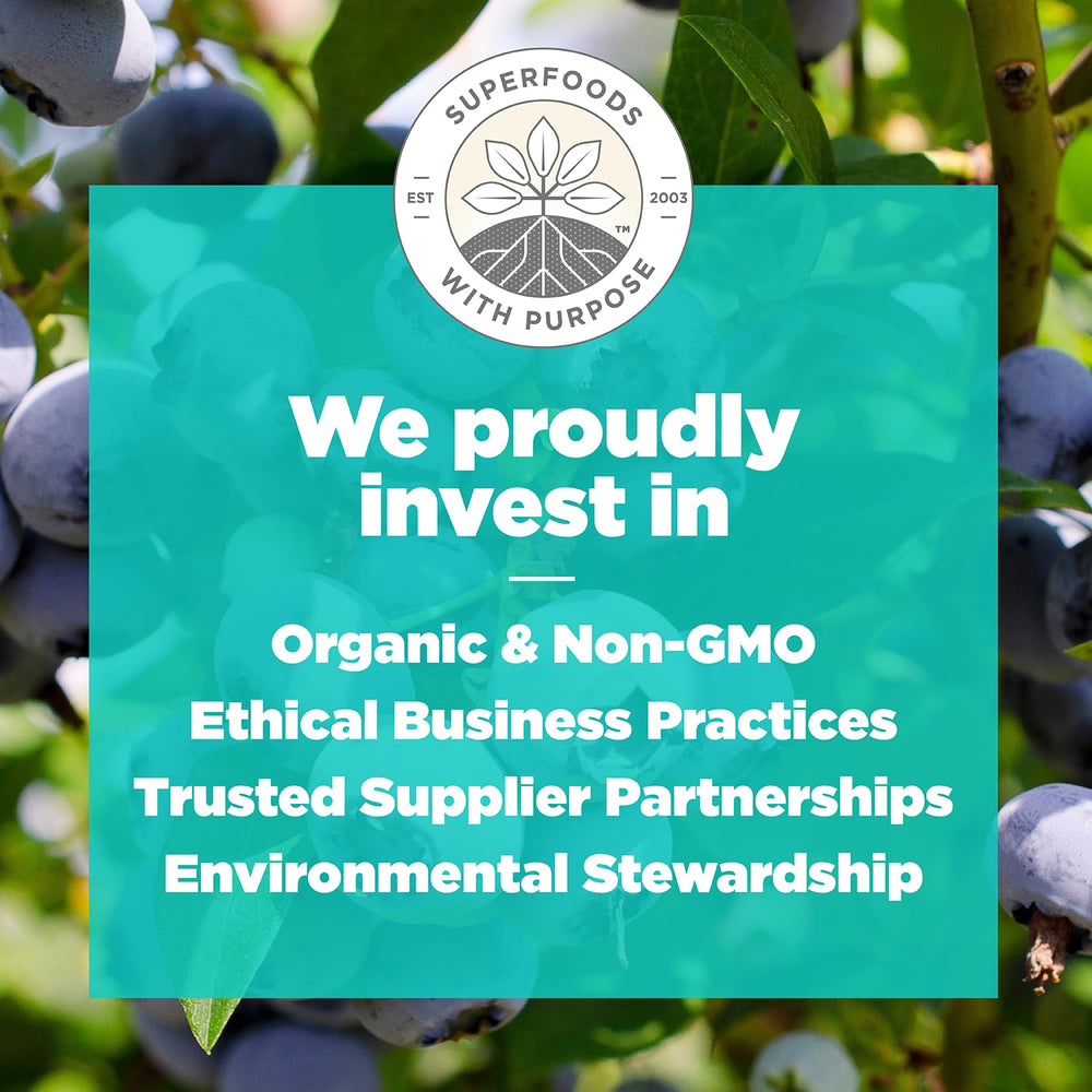 Kids and adults enjoy Navitas Organics Blueberry Hemp Power Snacks.