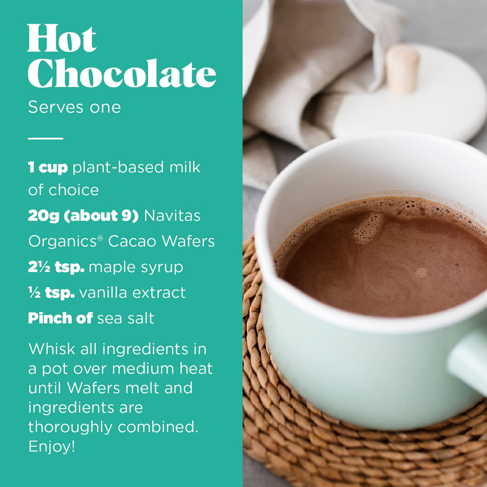 Navitas Organics cacao wafers help precise portions and measurement