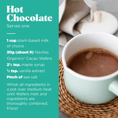Navitas Organics cacao wafers help precise portions and measurement