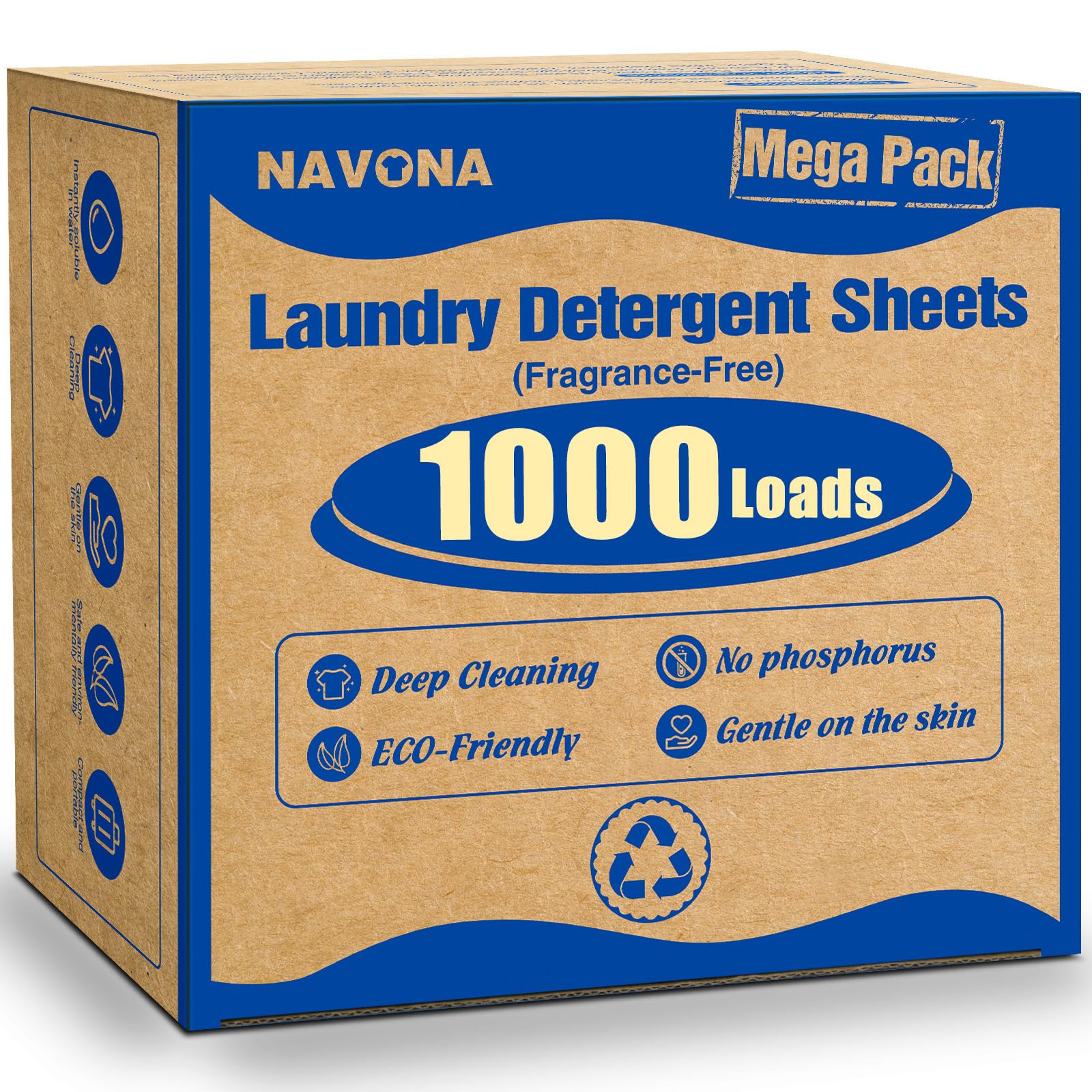 Navona 1000-loads mega pack box demonstrates long-lasting convenience.