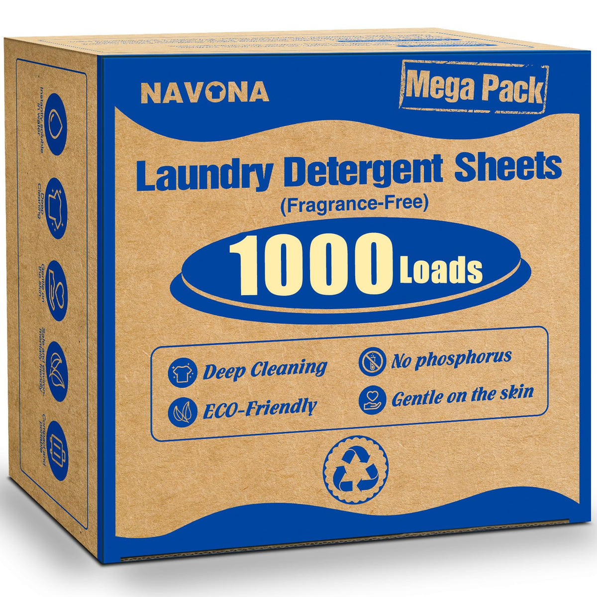 Navona 1000-loads mega pack box demonstrates long-lasting convenience.