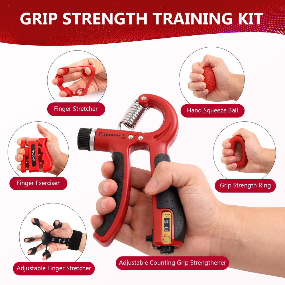 Navona six-level finger stretcher enabling precise finger flexibility.
