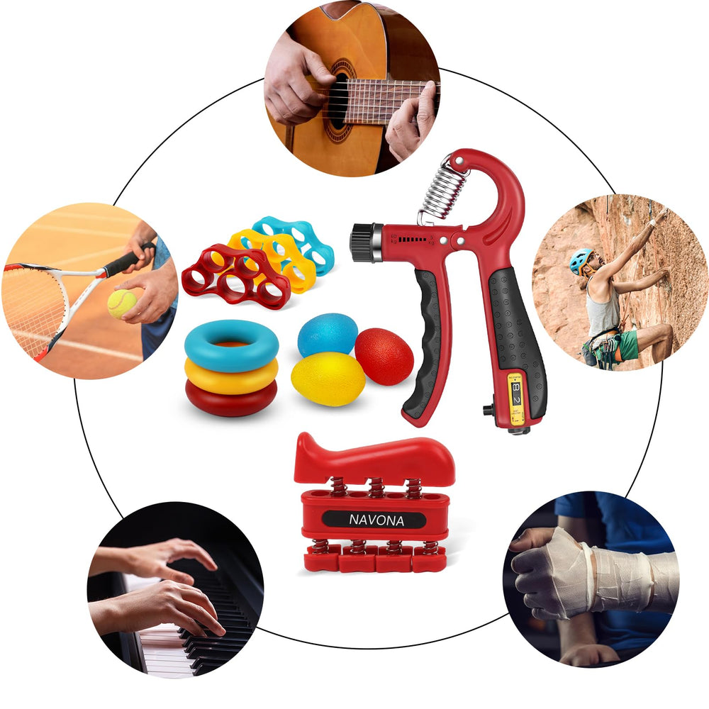 Navona forearm ring 50 lbs for advanced grip training and rehab support.