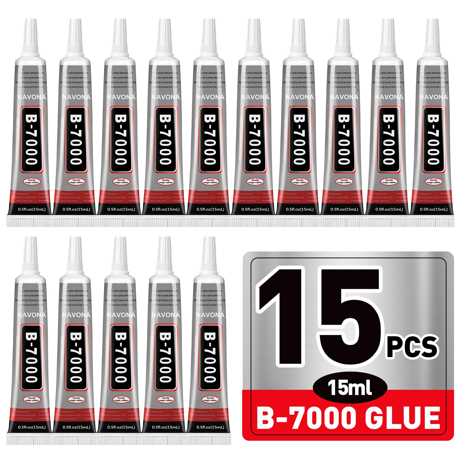 Navona B7000 glue bottle with precision tip for precise crafting.