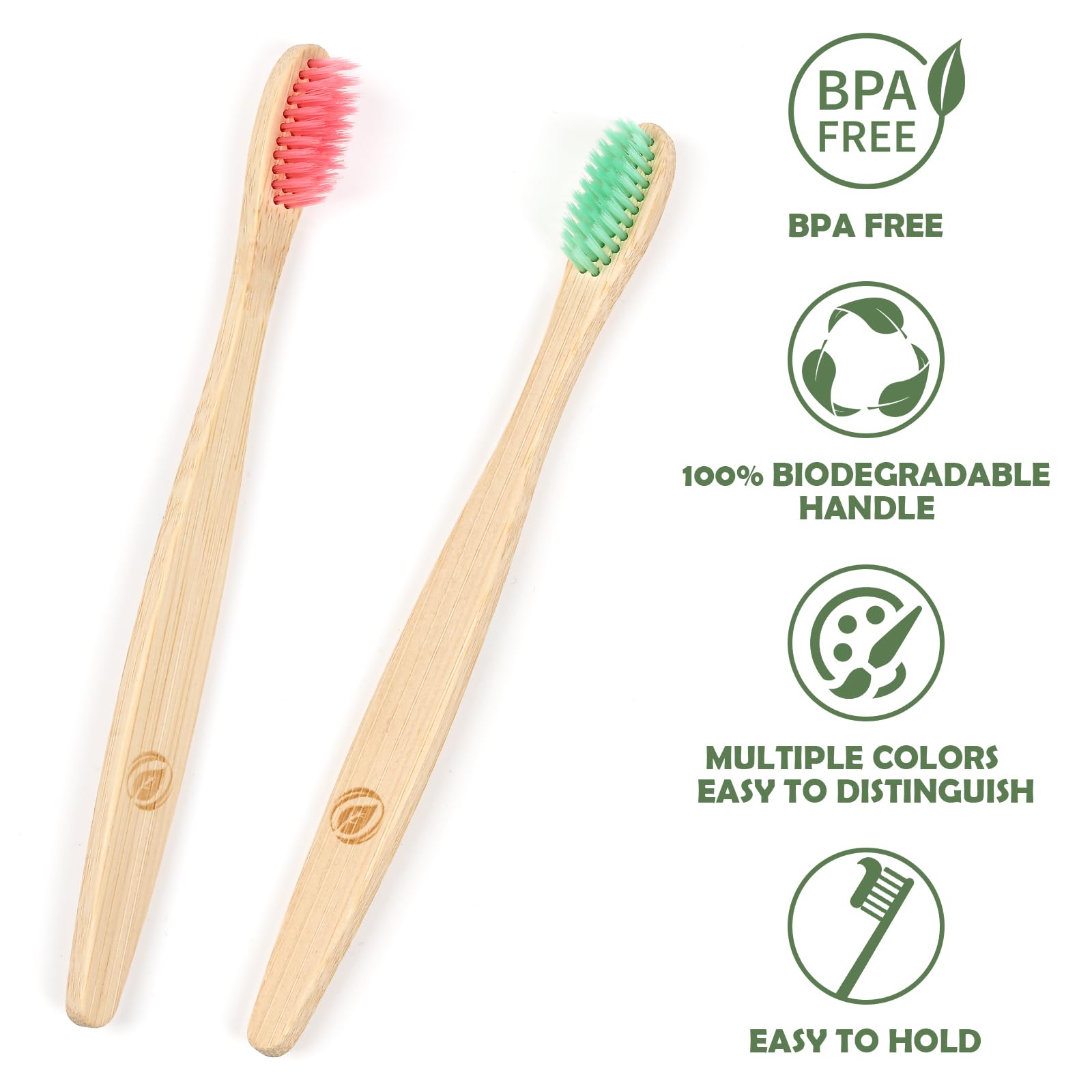 Navona bamboo toothbrush made from biodegradable material for eco-conscious use