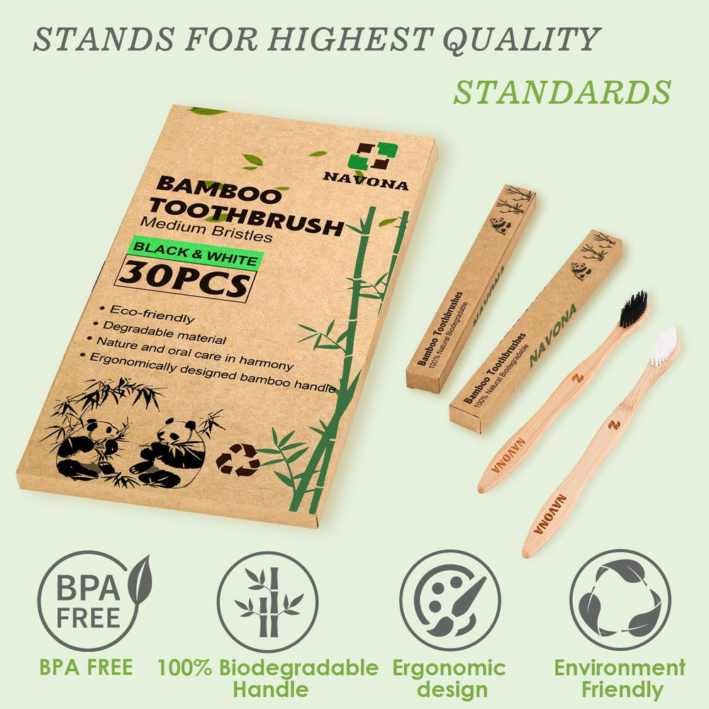 Navona BPA-free bristles closeup for safe daily brushing