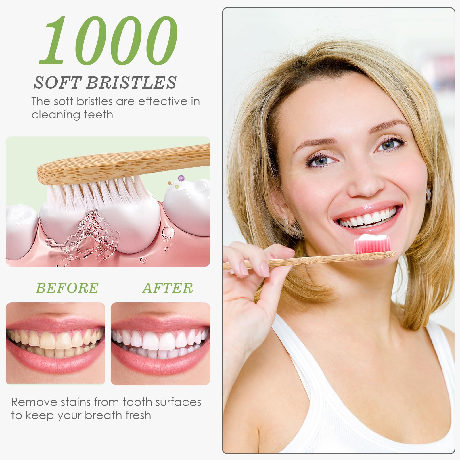Biodegradable Navona toothbrushes are compostable and sustainable