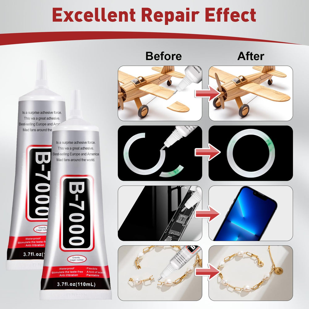 Navona crystal-clear drying glue stays transparent after cure.