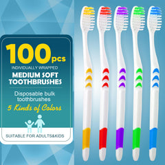 Navona toothbrushes individually wrapped for hygienic travel use.