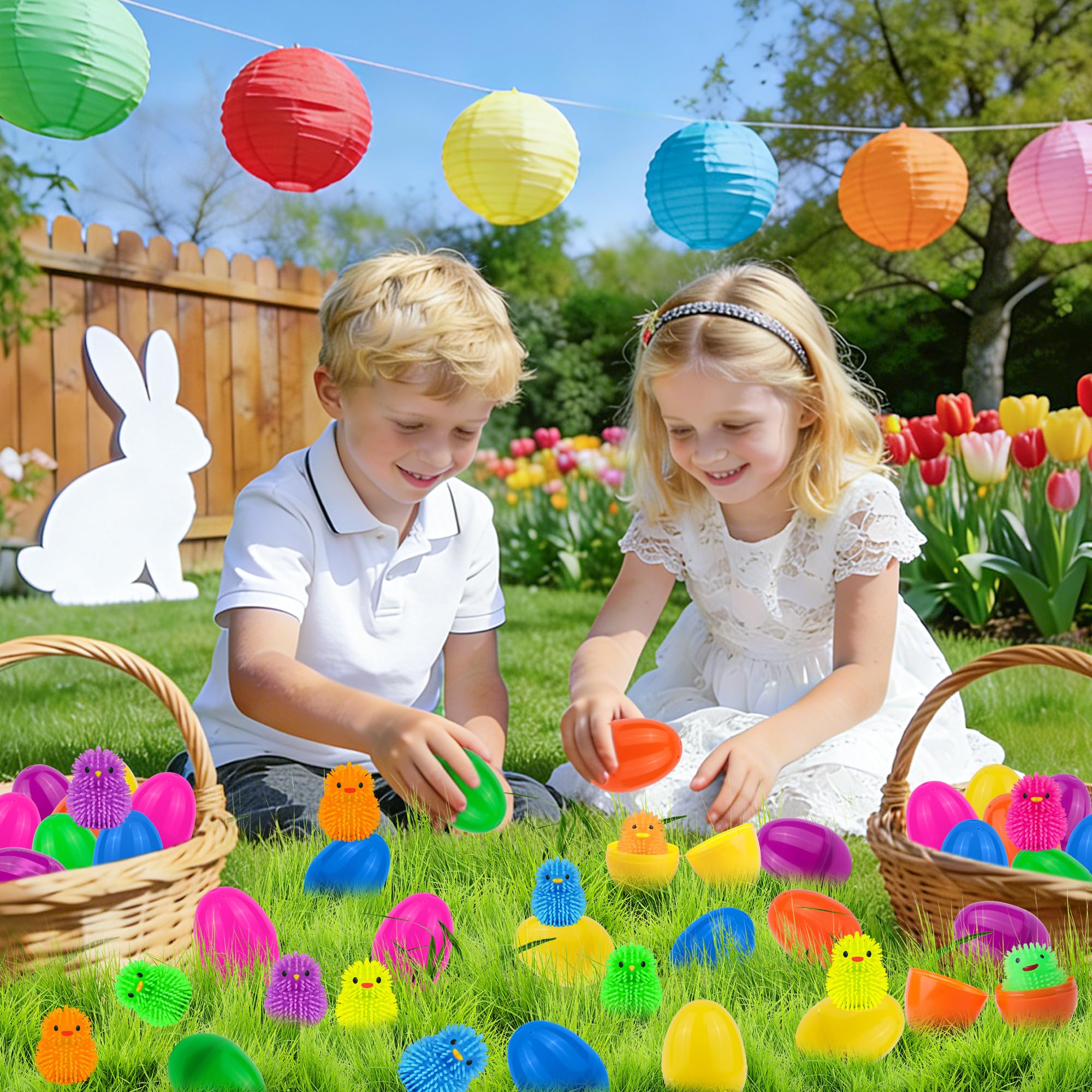 NAWITDA Easter egg fillers light up baskets and hunts
