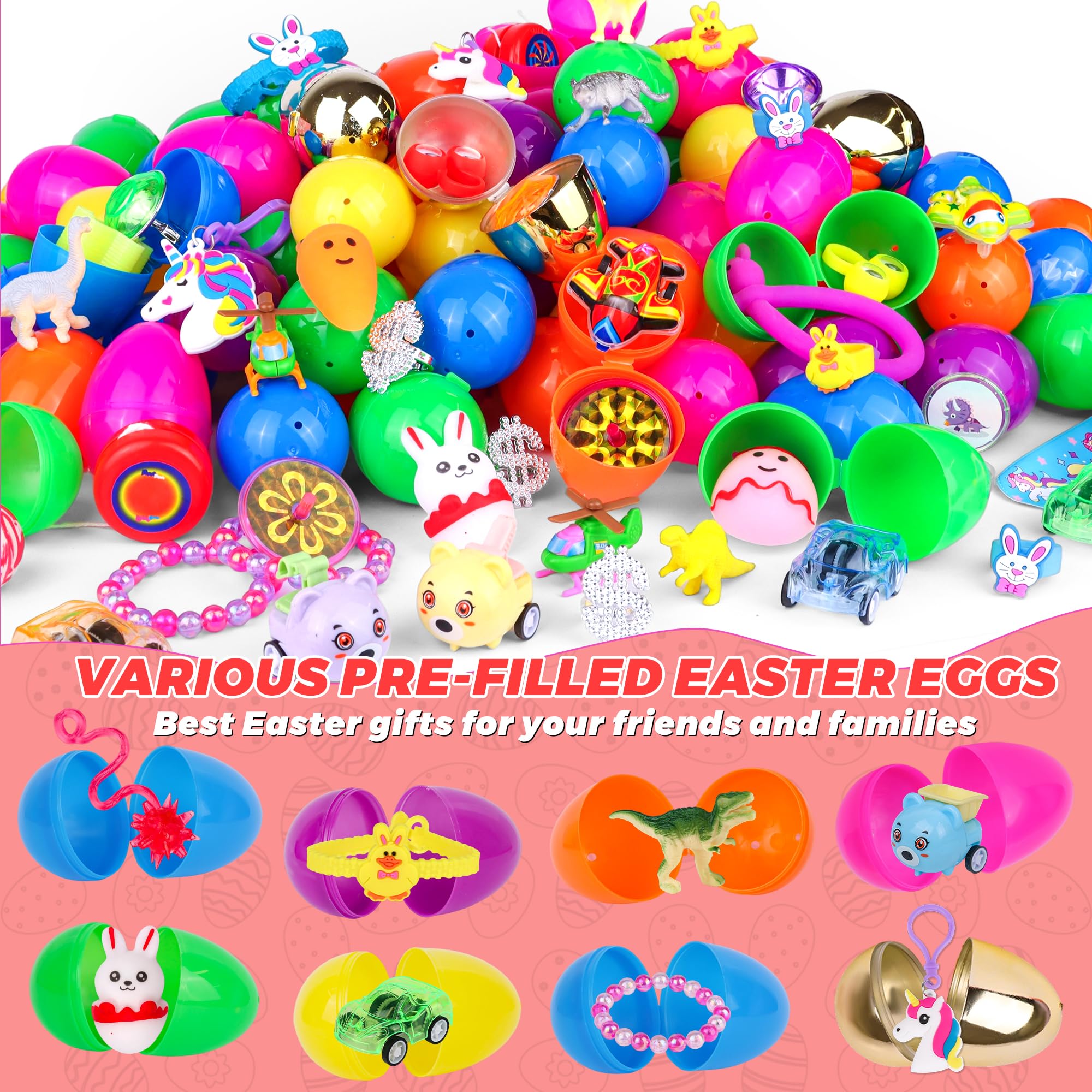 NAWITDA Easter hunt and party favors emphasize colorful appeal and repeat play value