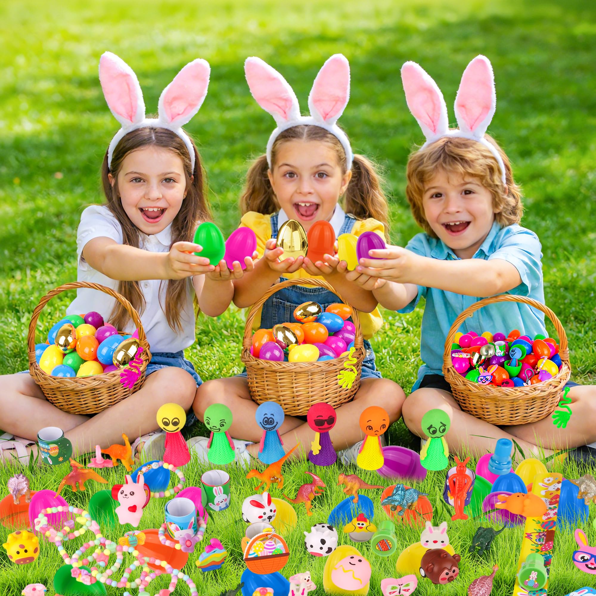 NAWITDA durable, non-toxic PVC eggs with safe, secure design