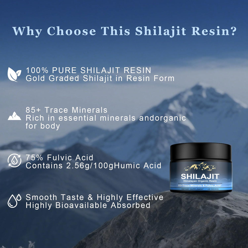 Naypiny Himalayan Shilajit Resin dissolves in warm water for easy daily ritual.