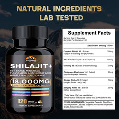 naypiny Shilajit capsules closeup of compact tablets and purity