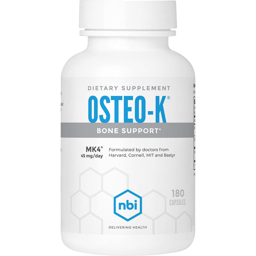 NBI Osteo-K bottle front view highlighting the bone support formula