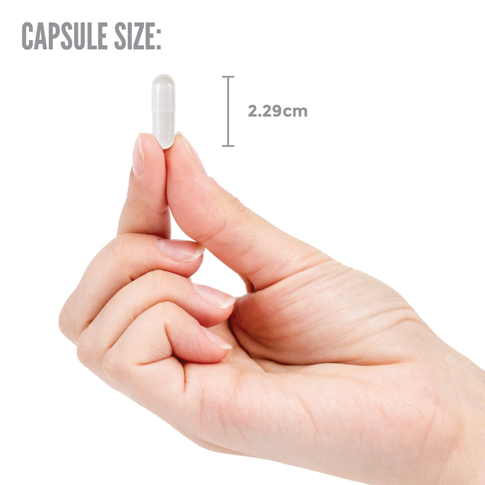 Daily dosing scene with Osteo-K capsules and water