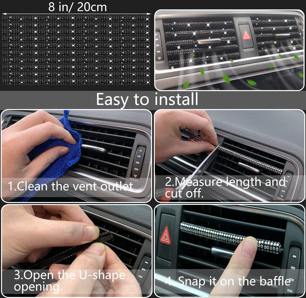 NBTEPEM bling car coasters protect cups with a touch of sparkle