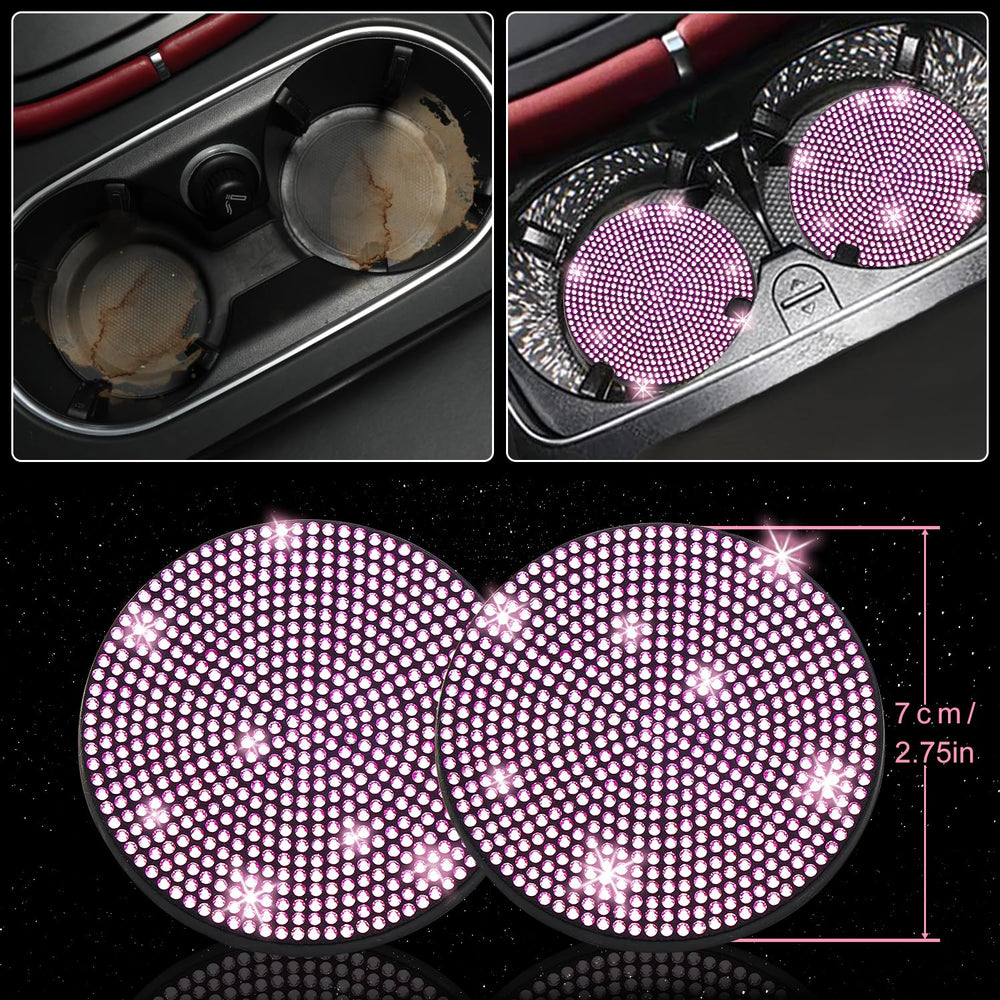 NBTEPEM bling glasses holder pink keeps eyewear handy.