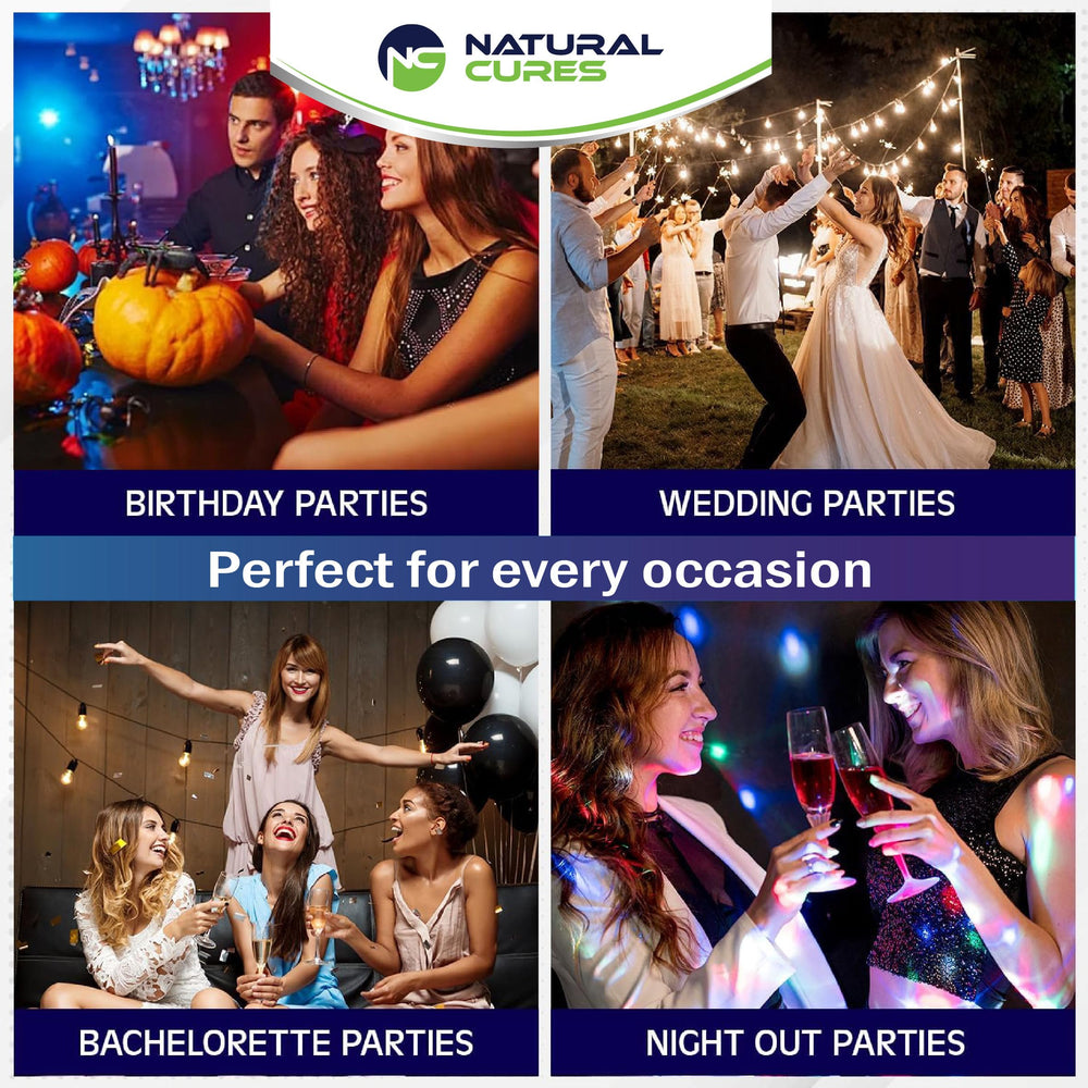 Waterproof patches stay in place during active celebrations.