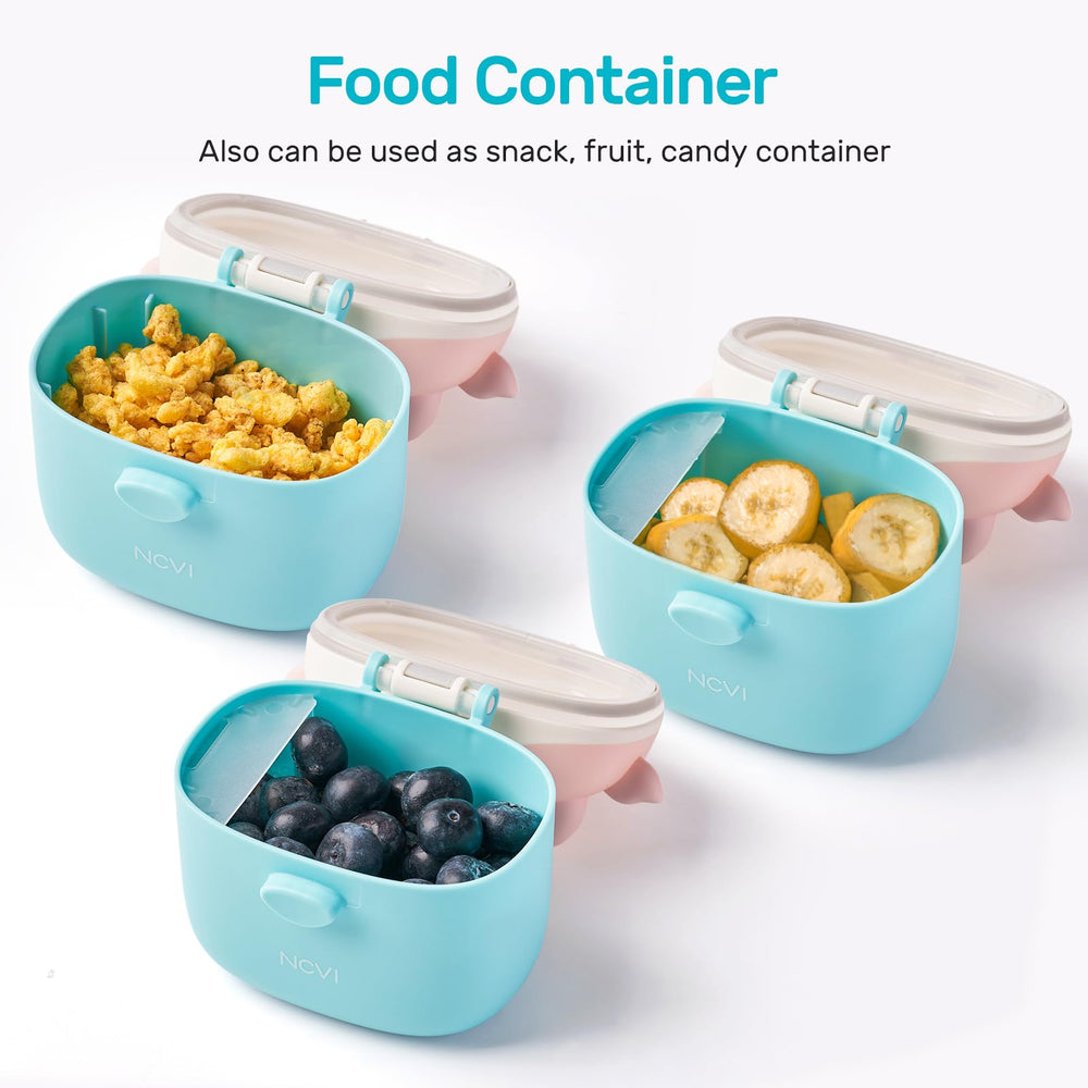 NCVI container holds 236 g of powder for travel use