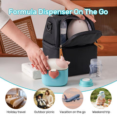 NCVI dispenser with scoop divider for clean, precise scooping