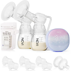 NCVI double electric breast pump with hospital-grade suction for efficient milk expression