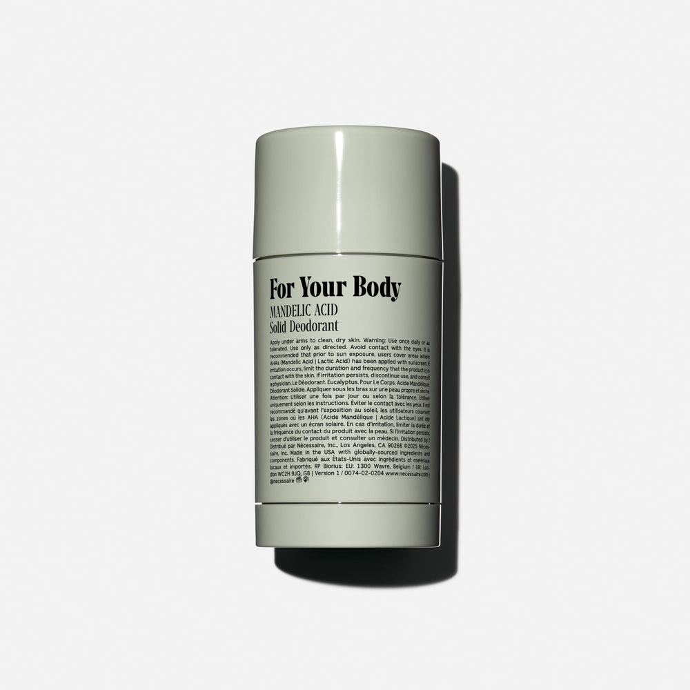 Nécessaire Eucalyptus packaging close-up highlighting clean, natural formula for daily protection.