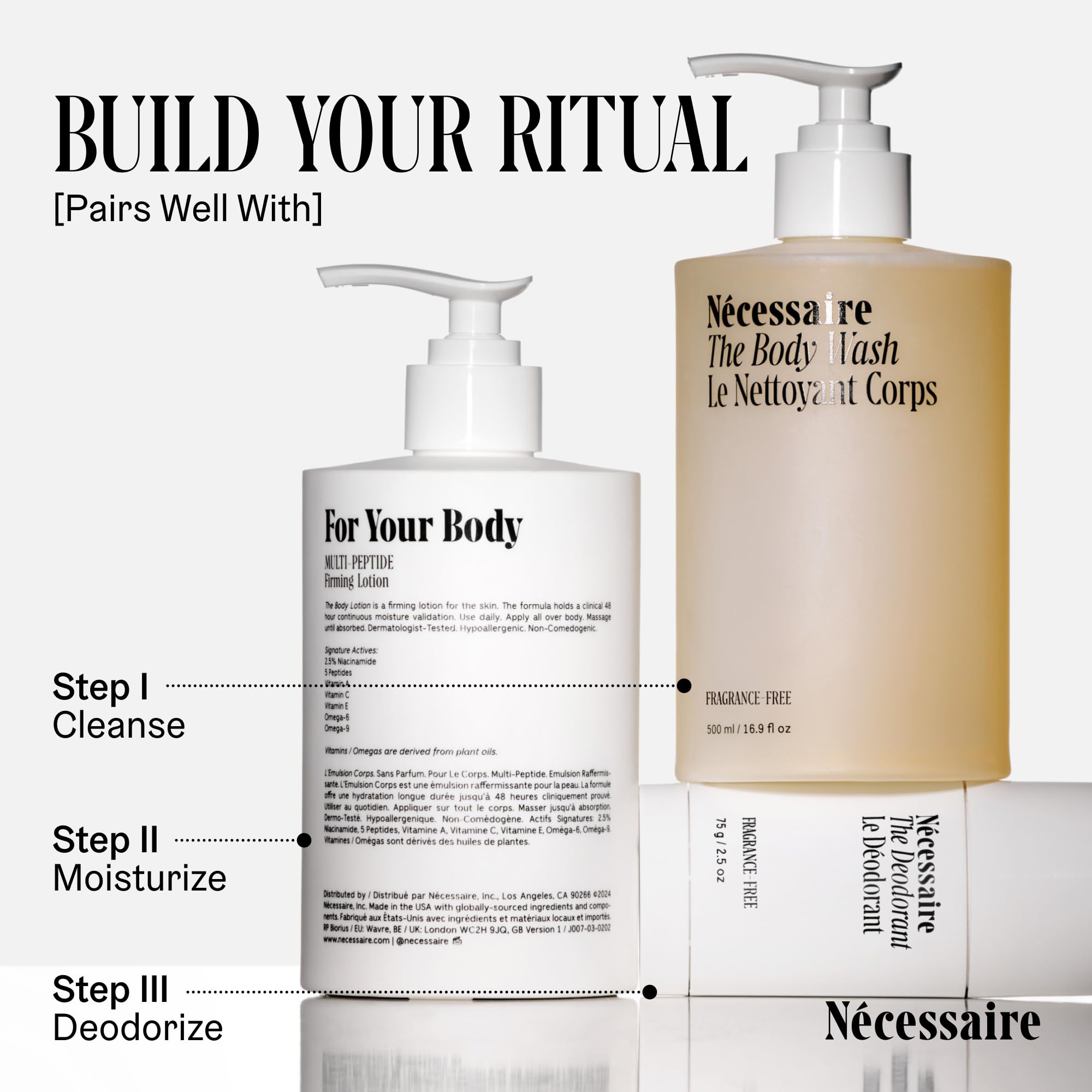 Nécessaire fragrance-free base layer suitable for daily wear.