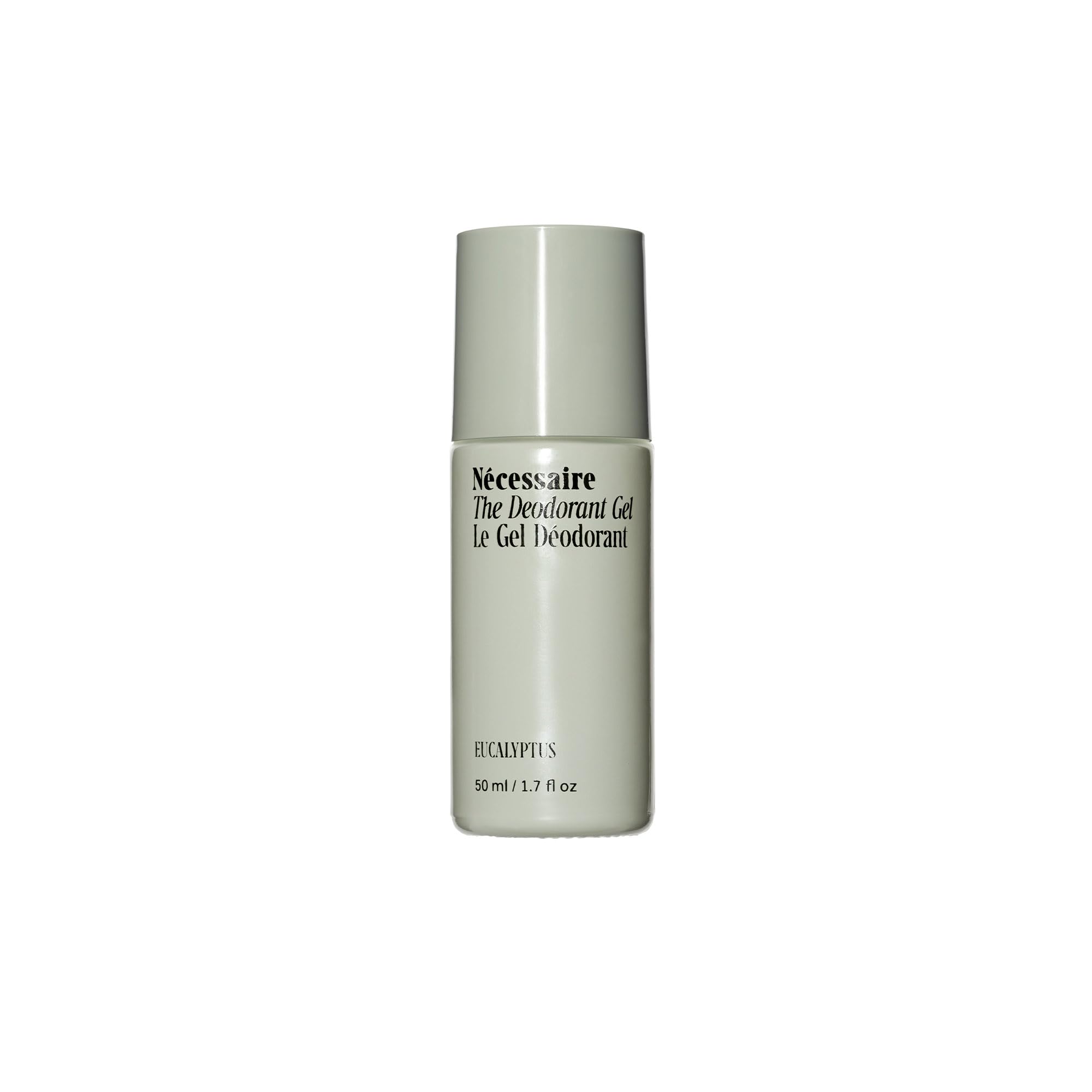 Nécessaire deodorant gel eucalyptus bottle front for all-day freshness with aluminum-free odor control