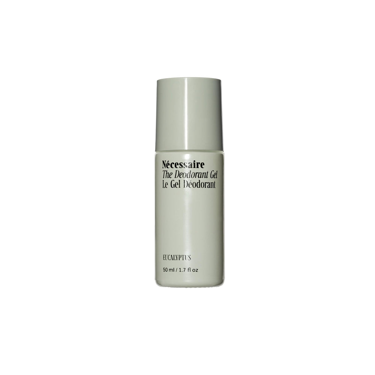 Nécessaire deodorant gel eucalyptus bottle front for all-day freshness with aluminum-free odor control