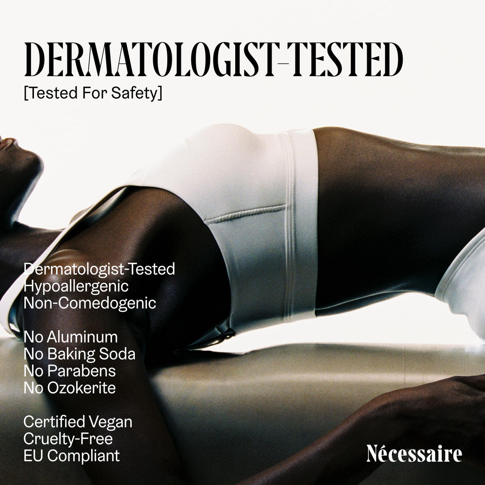 Nécessaire Deodorant Santal application swipe shows easy use