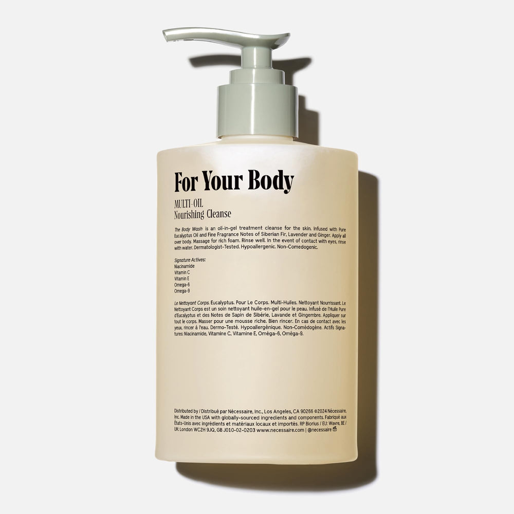 Nécessaire foamy-lather close-up, delivering a rich, non-drying cleansing experience.