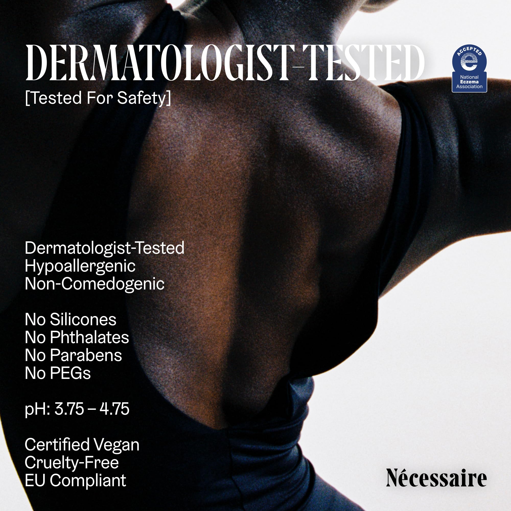 National Eczema Association seal visible on Nécessaire packaging