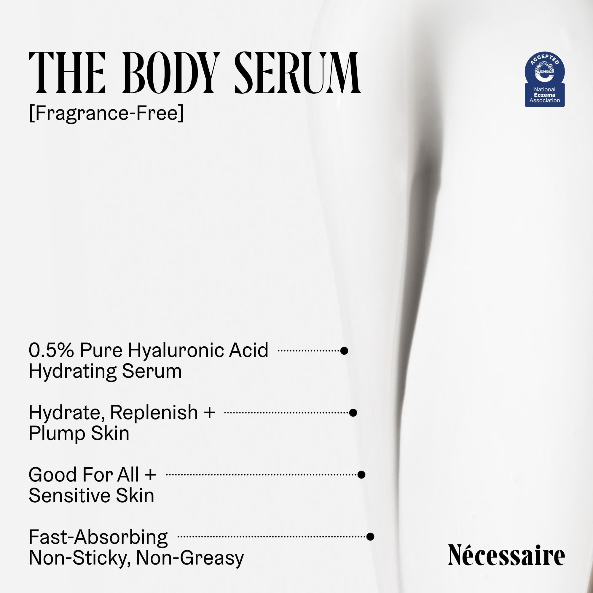 Nécessaire Niacinamide Firming Body Lotion bottle ready for everyday use