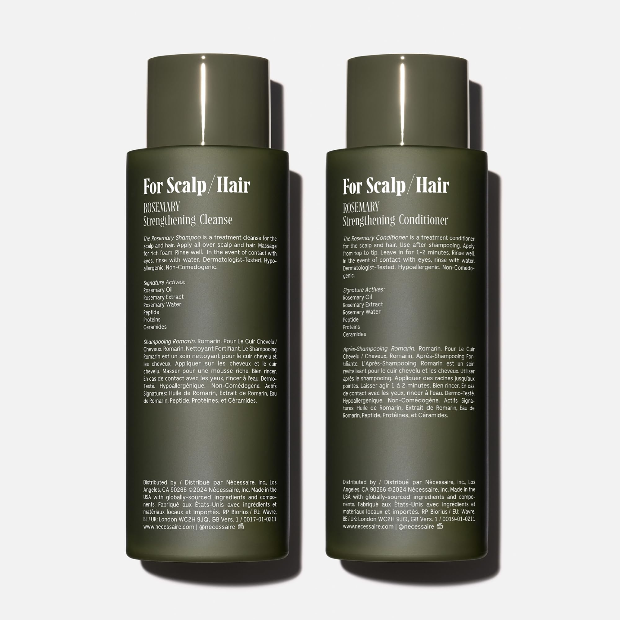 Nécessaire Rosemary Conditioner bottle emphasizes detangling with a lightweight cream.