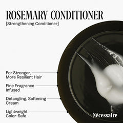 Nécessaire Rosemary Conditioner color-safe formula label for color-treated hair.