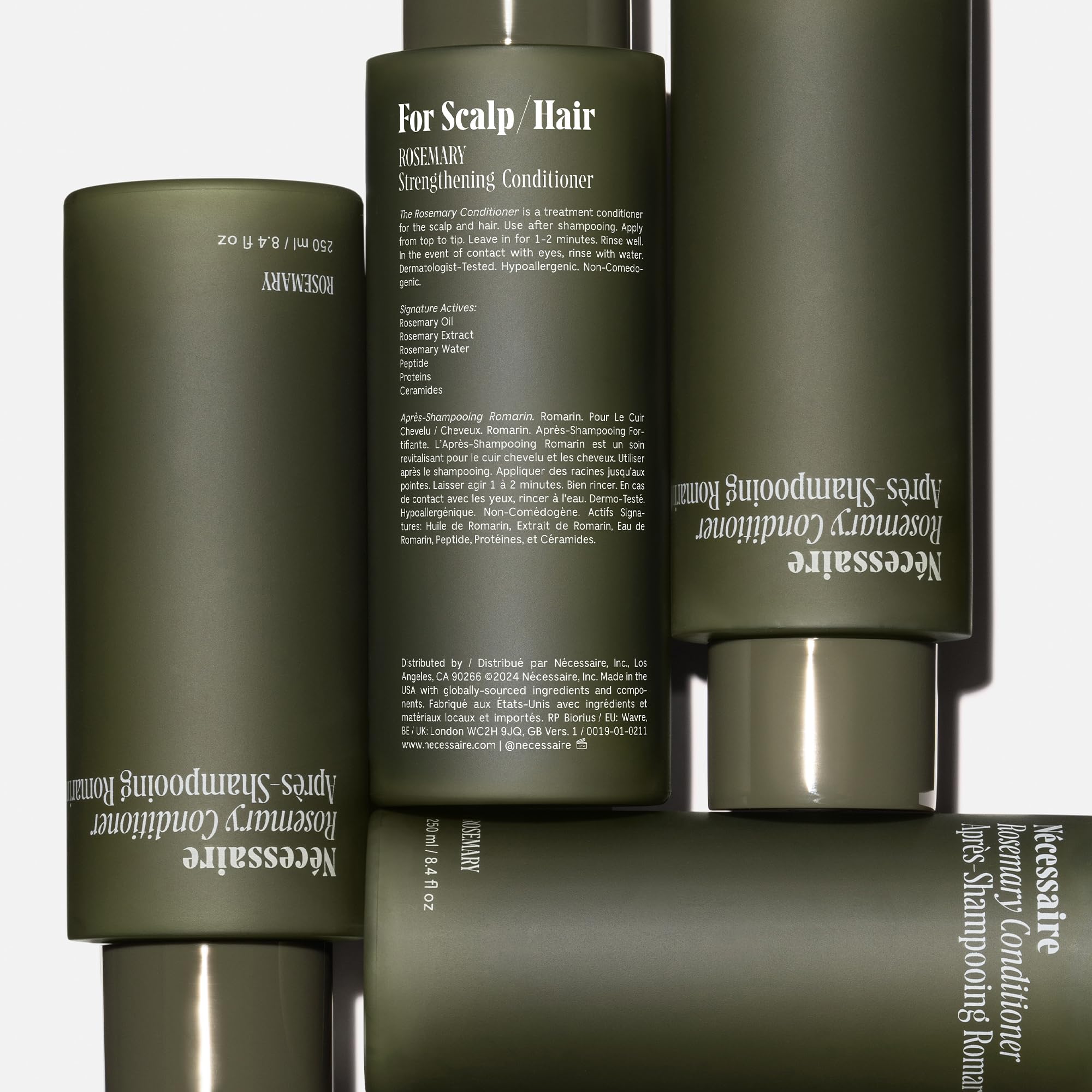 Nécessaire Rosemary Conditioner creamy gel texture close-up for conditioning.