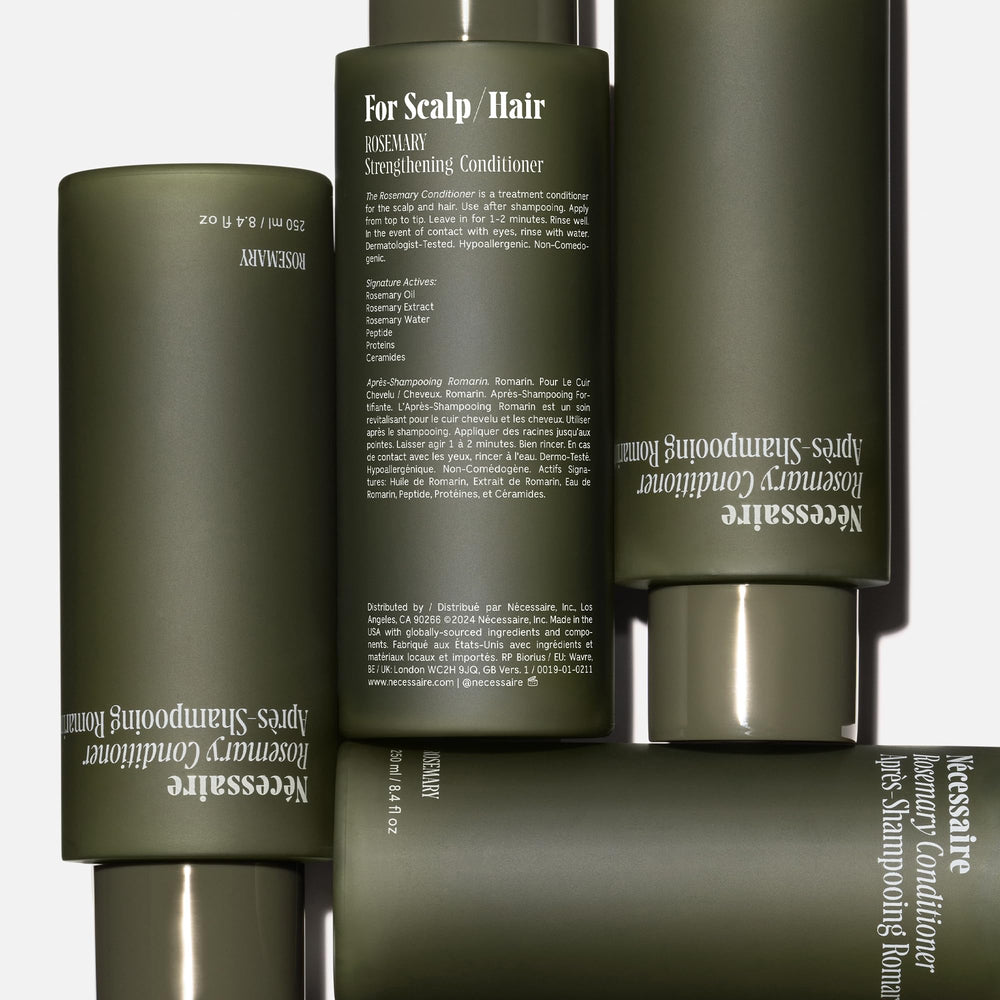 Nécessaire Rosemary Conditioner creamy gel texture close-up for conditioning.