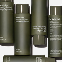 Nécessaire Rosemary Shampoo ingredients highlight ceramides and proteins for strength.