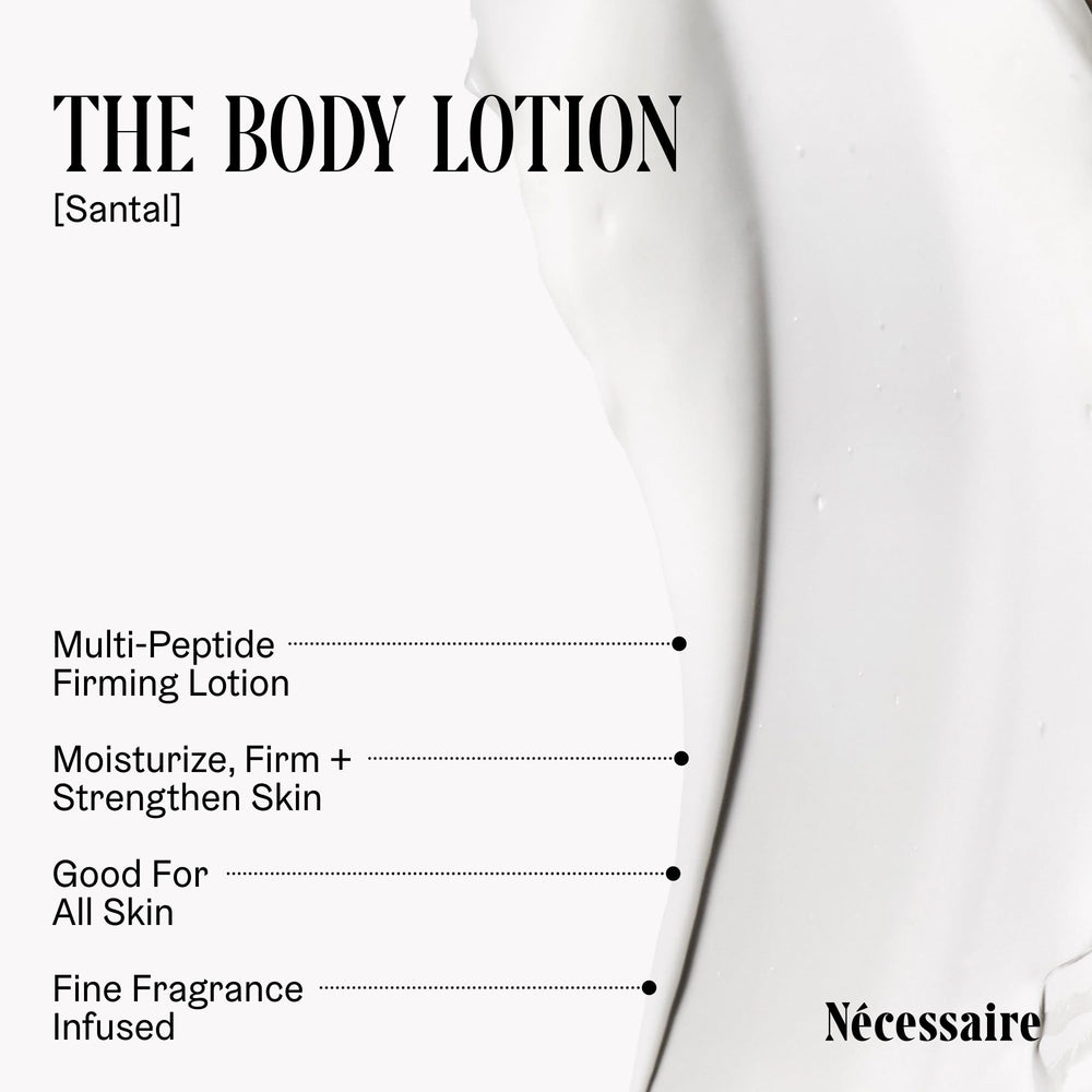 Nécessaire Santal cream texture swirl suggests rich yet light feel