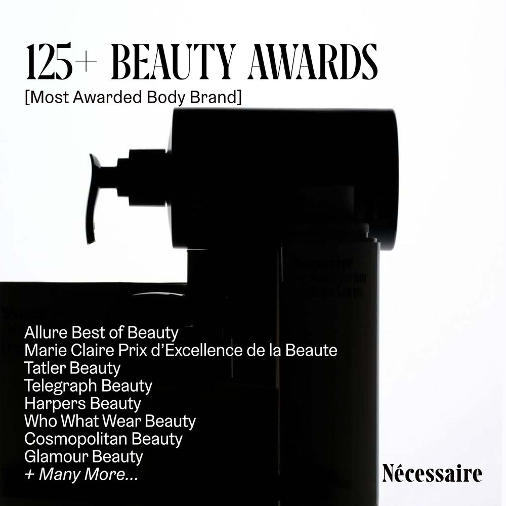 Nécessaire The Lip Balm packaging info: recyclable carton and inserts.