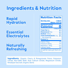 Nectar Cherry Pom packets close-up showing real fruit flavor for refreshing hydration